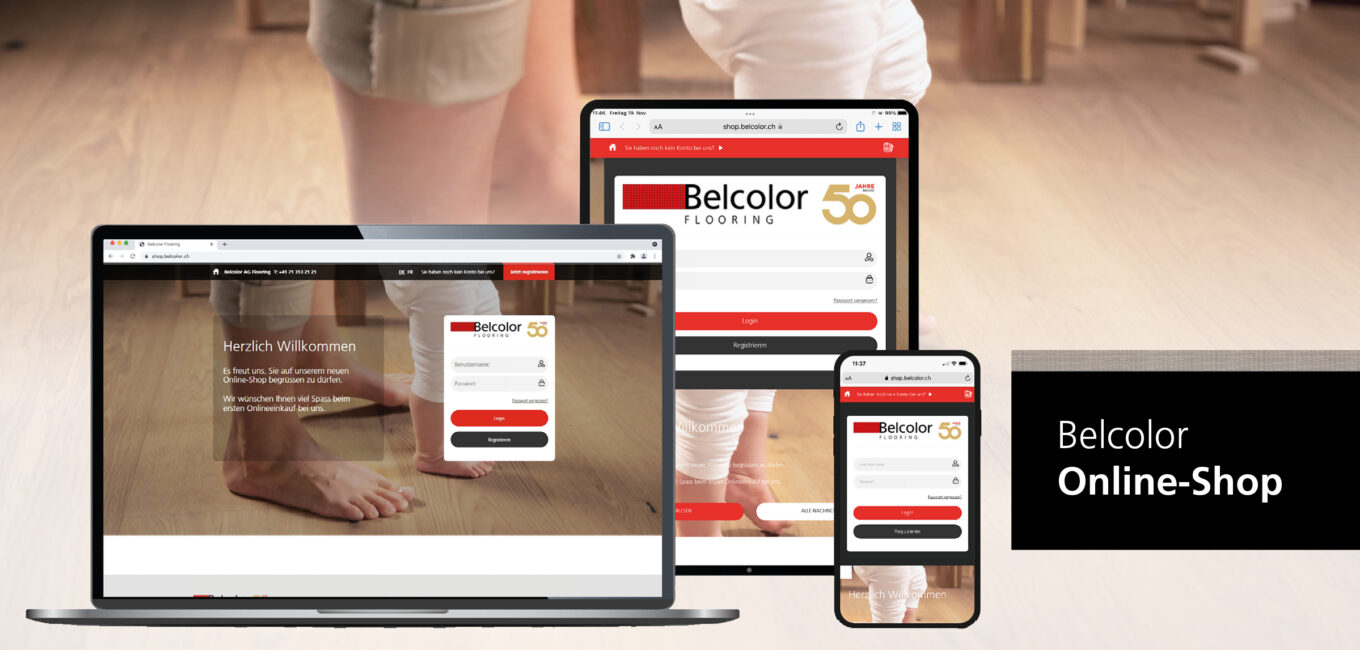 Schnell, einfach, digital! – der neue Online-Shop von Belcolor für unsere Fachhändler!